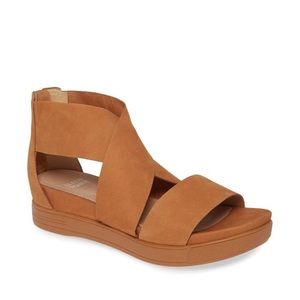 Eileen Fisher Sport Sandal Tumbled Nubuck Cognac
